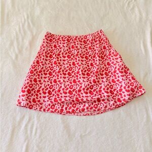 Princess Polly Red and Pink Skater Skirt